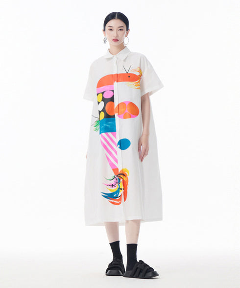 Color Parade Shirt Dress